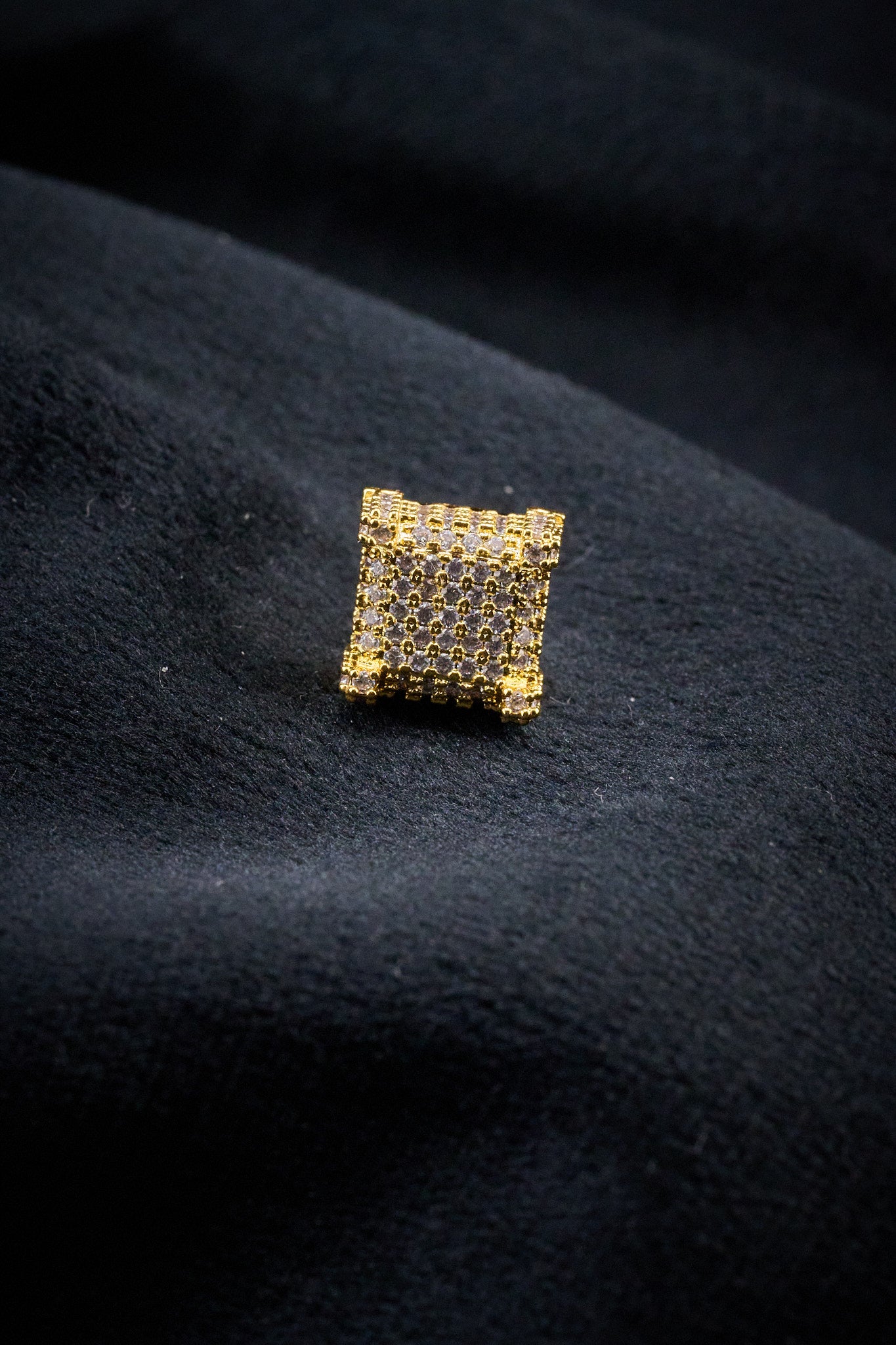 Iced Square Stud